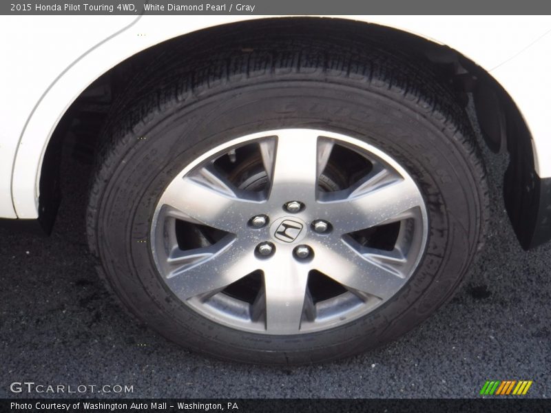 White Diamond Pearl / Gray 2015 Honda Pilot Touring 4WD