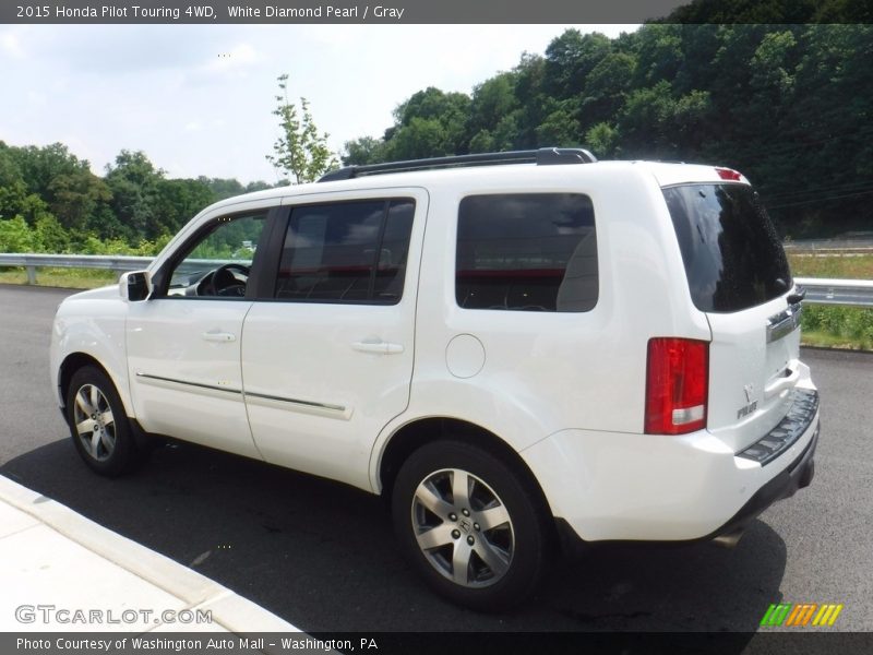 White Diamond Pearl / Gray 2015 Honda Pilot Touring 4WD