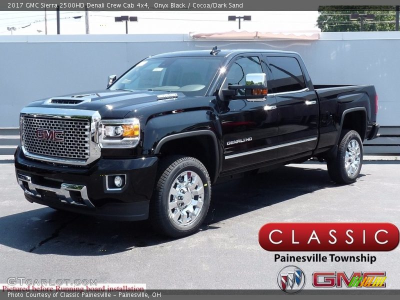 Onyx Black / Cocoa/Dark Sand 2017 GMC Sierra 2500HD Denali Crew Cab 4x4