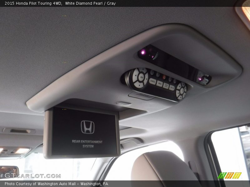 White Diamond Pearl / Gray 2015 Honda Pilot Touring 4WD