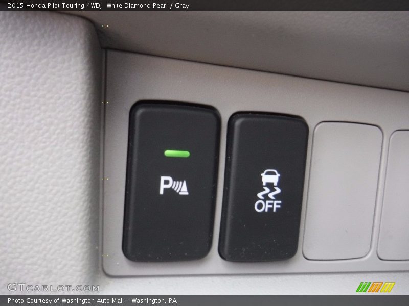 White Diamond Pearl / Gray 2015 Honda Pilot Touring 4WD