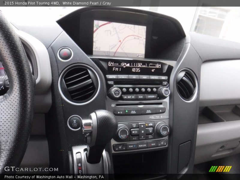 White Diamond Pearl / Gray 2015 Honda Pilot Touring 4WD