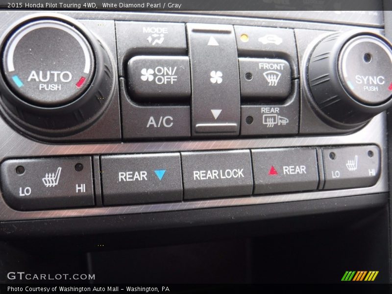 White Diamond Pearl / Gray 2015 Honda Pilot Touring 4WD