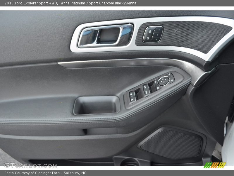 White Platinum / Sport Charcoal Black/Sienna 2015 Ford Explorer Sport 4WD