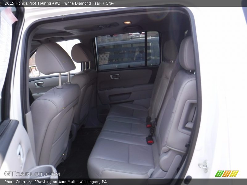 White Diamond Pearl / Gray 2015 Honda Pilot Touring 4WD