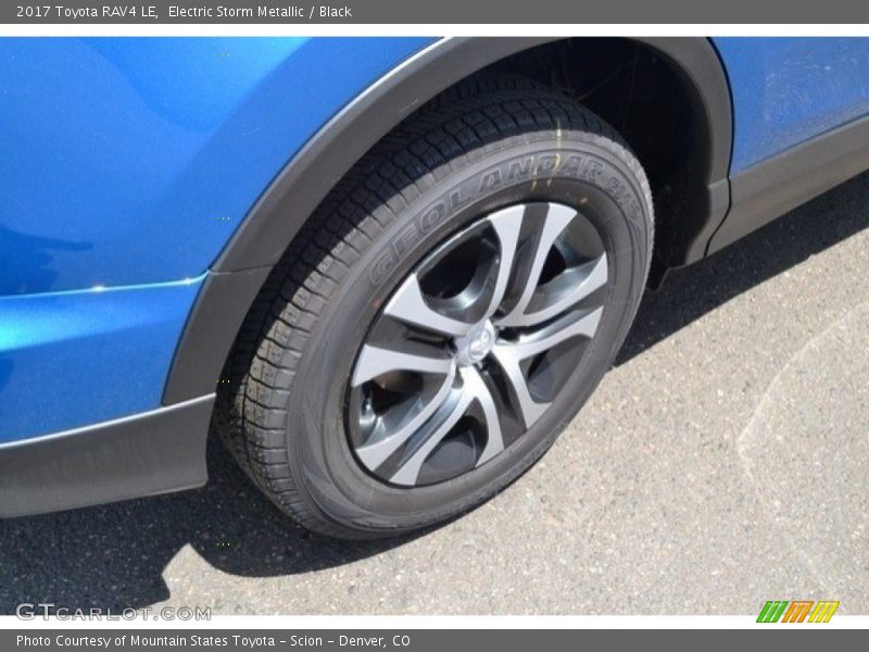 Electric Storm Metallic / Black 2017 Toyota RAV4 LE