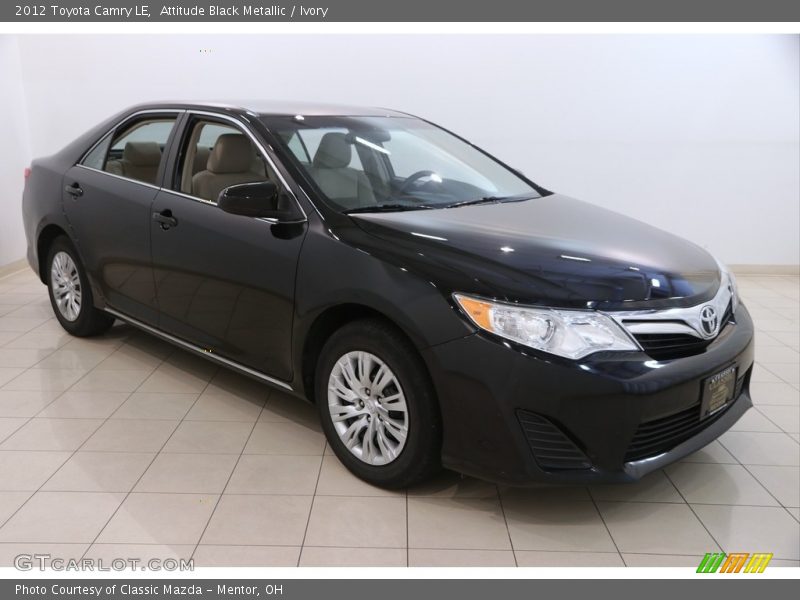 Attitude Black Metallic / Ivory 2012 Toyota Camry LE