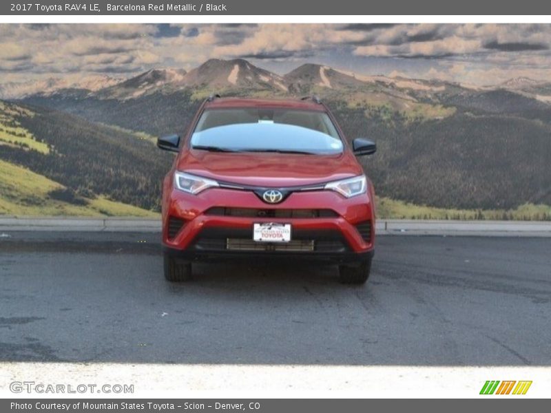 Barcelona Red Metallic / Black 2017 Toyota RAV4 LE