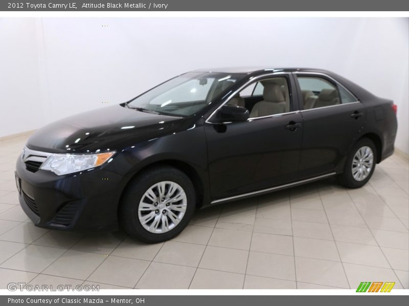 Attitude Black Metallic / Ivory 2012 Toyota Camry LE