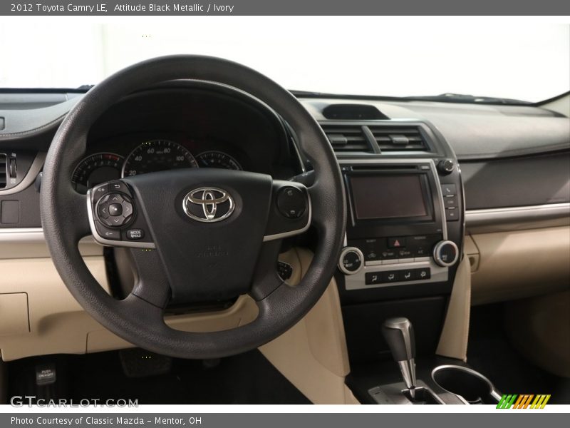 Attitude Black Metallic / Ivory 2012 Toyota Camry LE