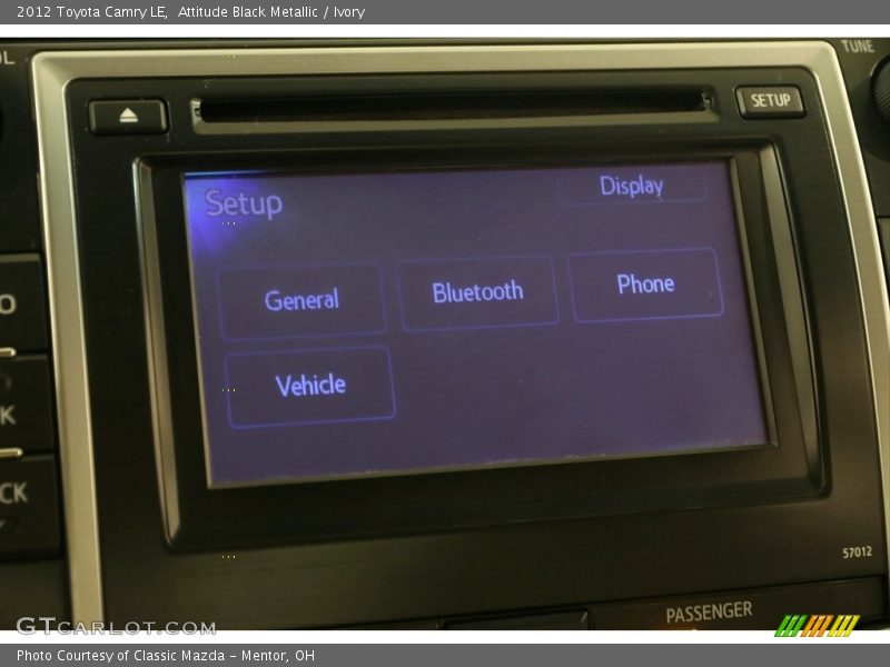 Attitude Black Metallic / Ivory 2012 Toyota Camry LE