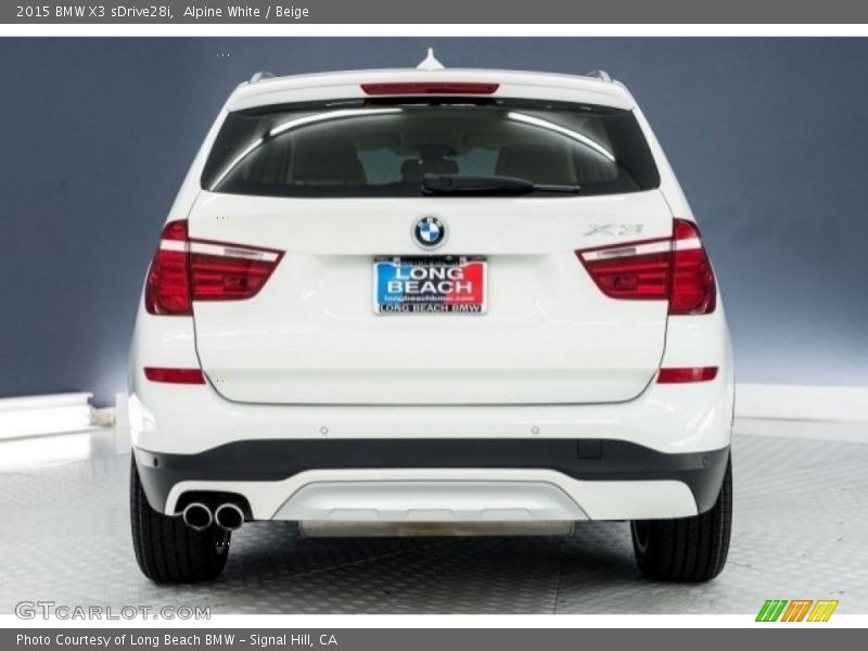 Alpine White / Beige 2015 BMW X3 sDrive28i