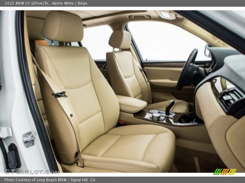 Alpine White / Beige 2015 BMW X3 sDrive28i