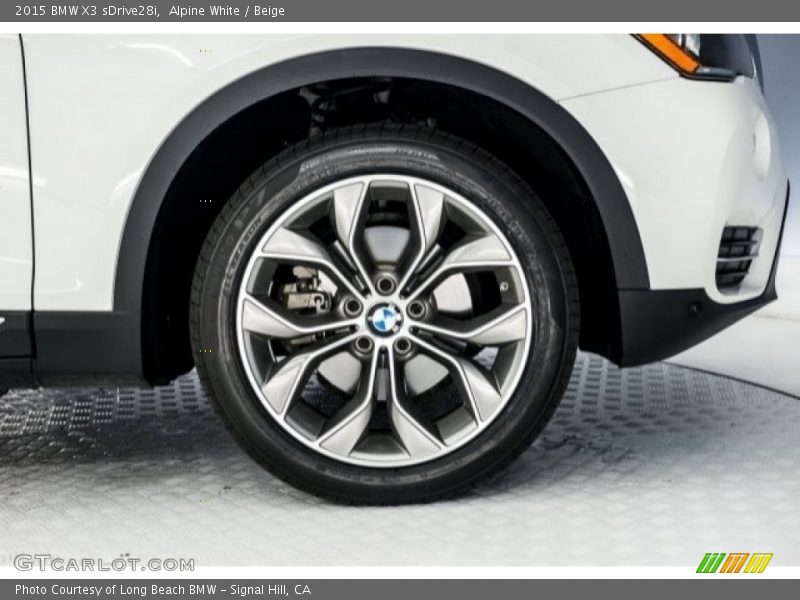 Alpine White / Beige 2015 BMW X3 sDrive28i