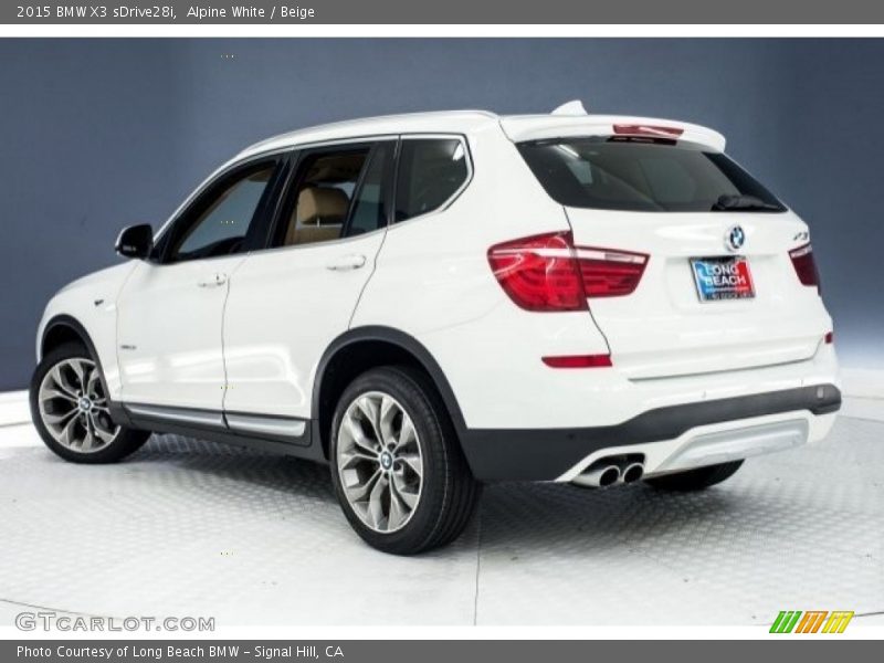 Alpine White / Beige 2015 BMW X3 sDrive28i