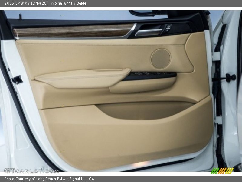 Alpine White / Beige 2015 BMW X3 sDrive28i