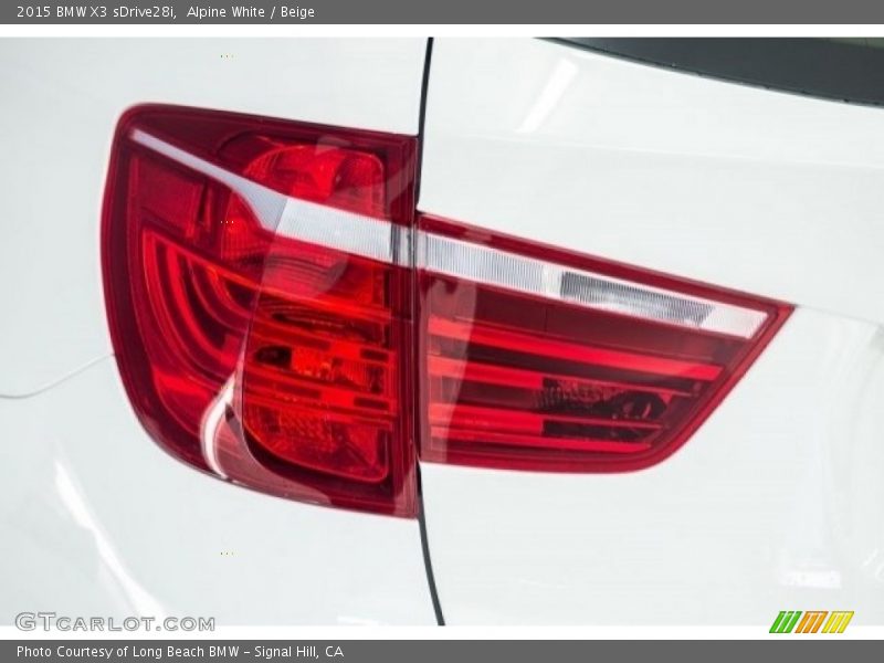 Alpine White / Beige 2015 BMW X3 sDrive28i