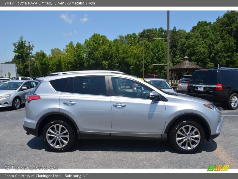 Silver Sky Metallic / Ash 2017 Toyota RAV4 Limited