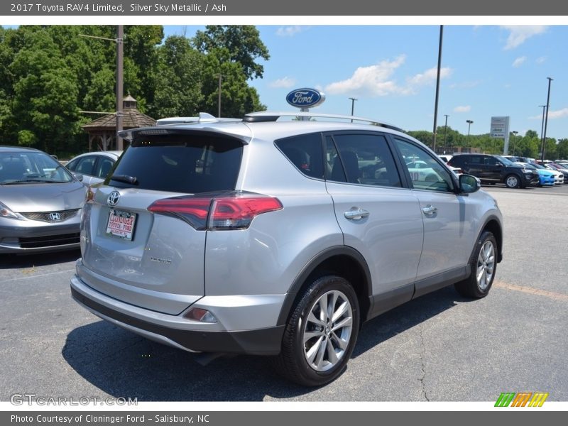 Silver Sky Metallic / Ash 2017 Toyota RAV4 Limited