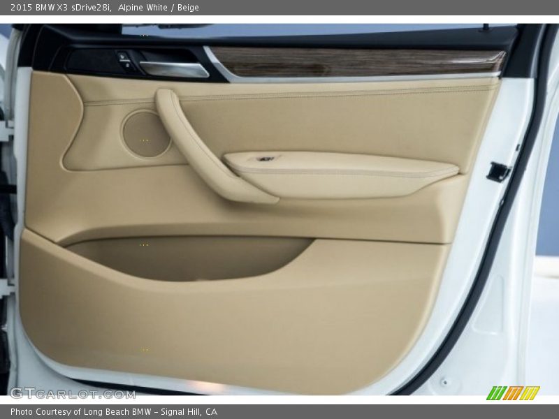 Alpine White / Beige 2015 BMW X3 sDrive28i