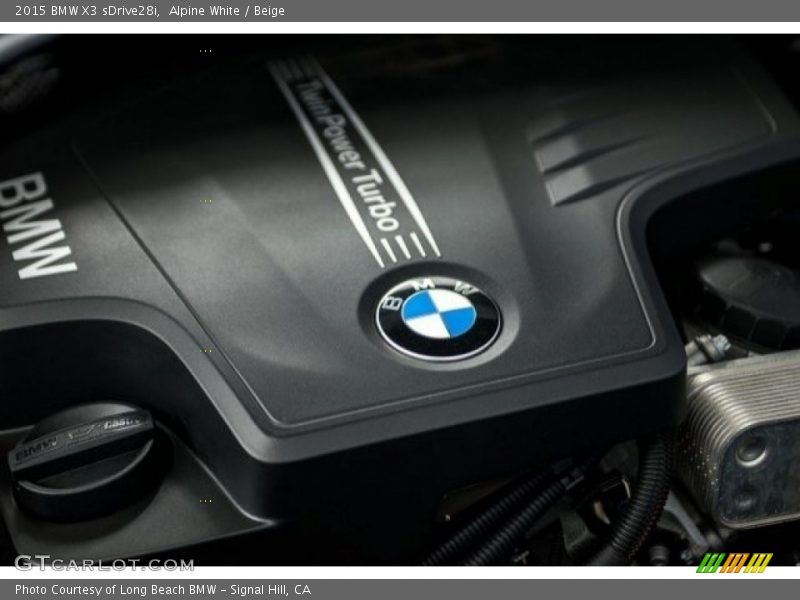 Alpine White / Beige 2015 BMW X3 sDrive28i