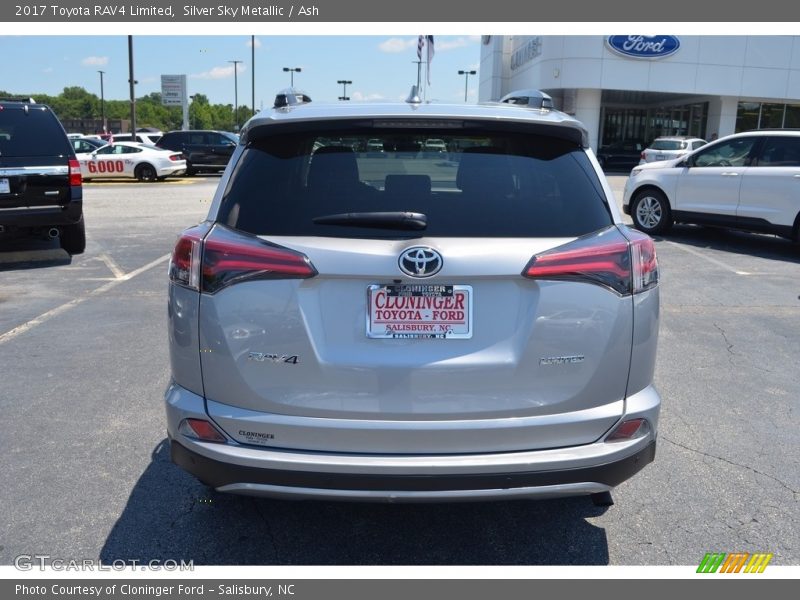 Silver Sky Metallic / Ash 2017 Toyota RAV4 Limited