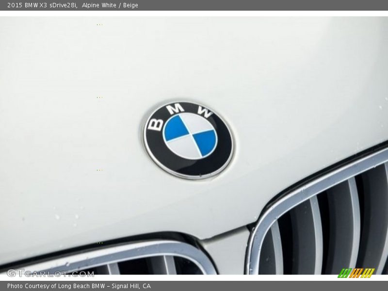 Alpine White / Beige 2015 BMW X3 sDrive28i