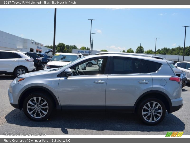 Silver Sky Metallic / Ash 2017 Toyota RAV4 Limited