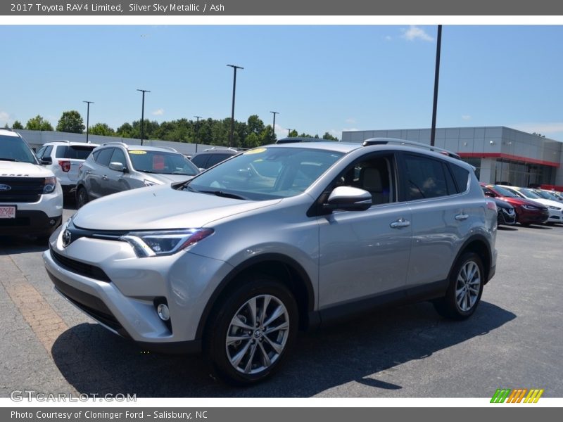 Silver Sky Metallic / Ash 2017 Toyota RAV4 Limited