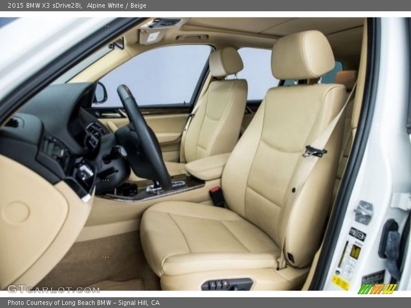 Alpine White / Beige 2015 BMW X3 sDrive28i