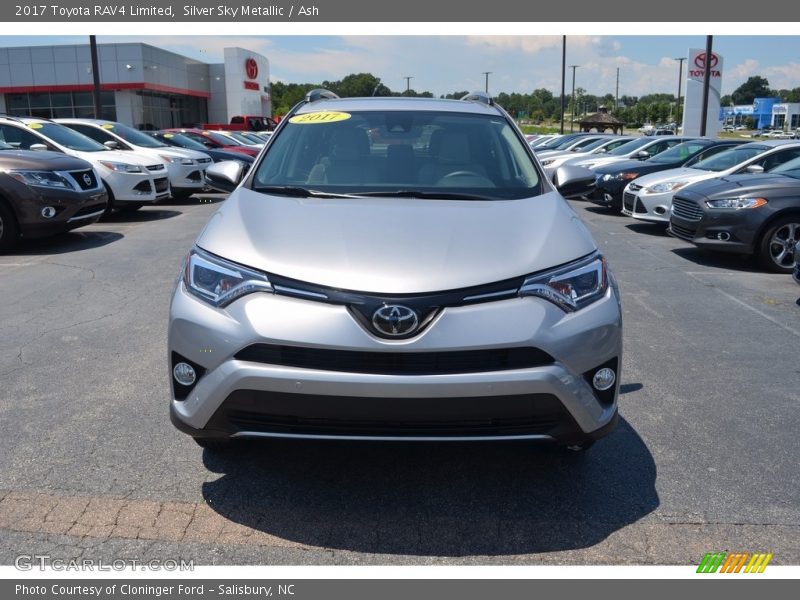 Silver Sky Metallic / Ash 2017 Toyota RAV4 Limited