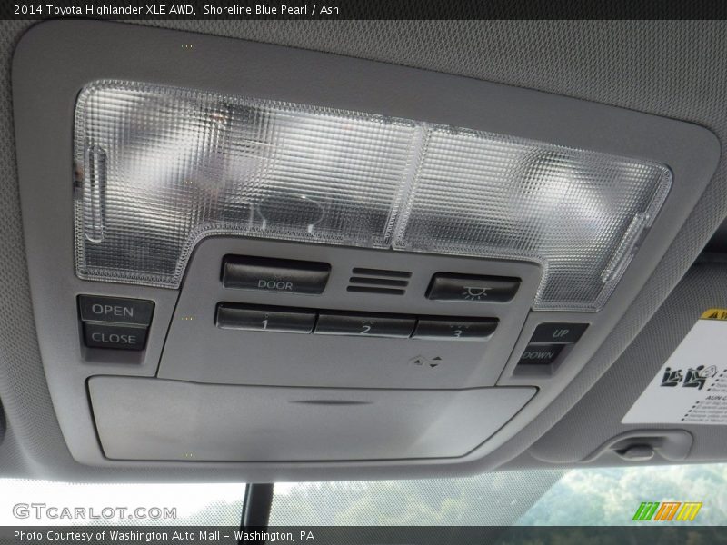 Shoreline Blue Pearl / Ash 2014 Toyota Highlander XLE AWD