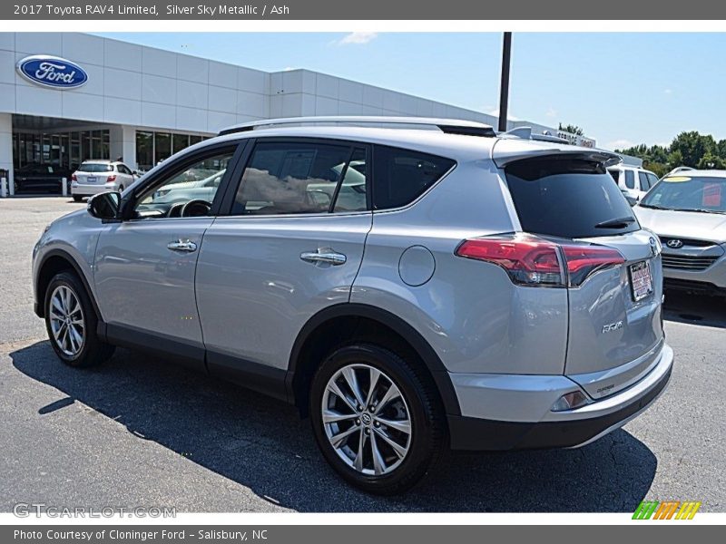 Silver Sky Metallic / Ash 2017 Toyota RAV4 Limited