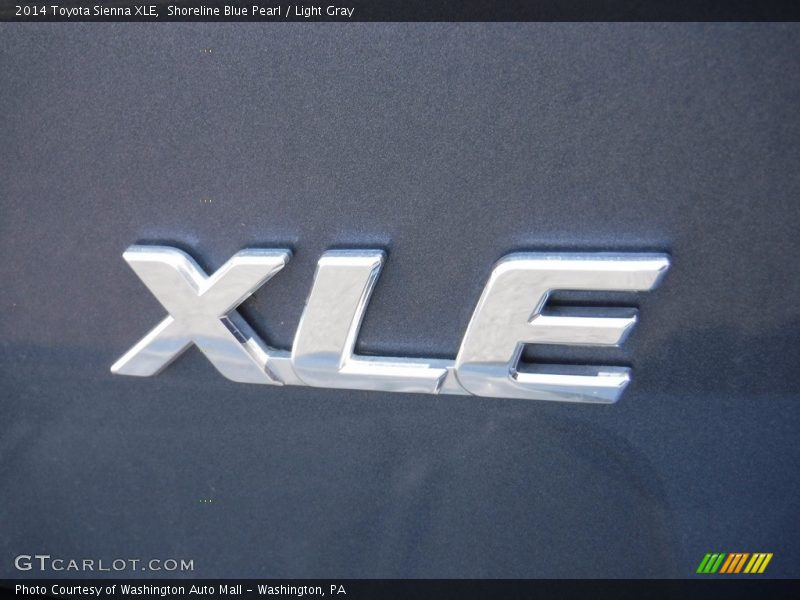 Shoreline Blue Pearl / Light Gray 2014 Toyota Sienna XLE