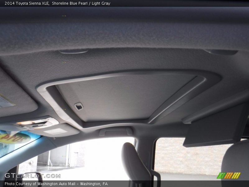 Shoreline Blue Pearl / Light Gray 2014 Toyota Sienna XLE