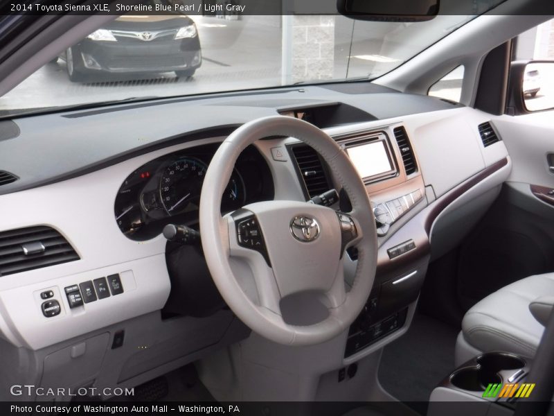 Shoreline Blue Pearl / Light Gray 2014 Toyota Sienna XLE