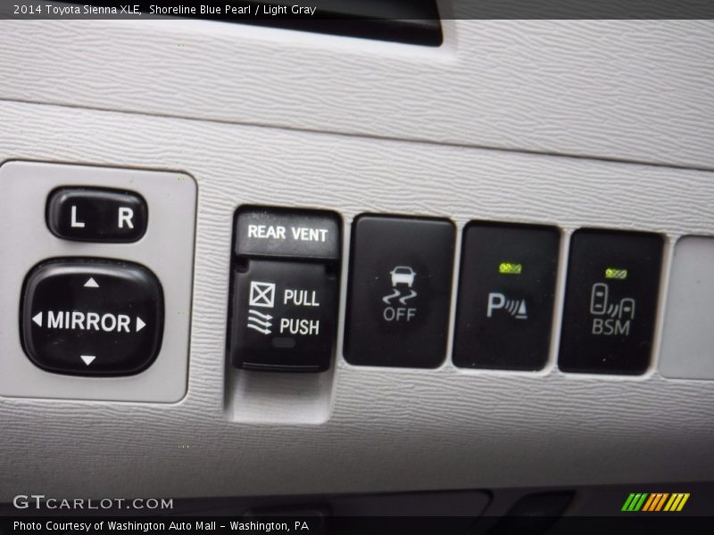 Shoreline Blue Pearl / Light Gray 2014 Toyota Sienna XLE