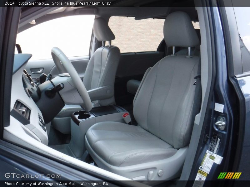Shoreline Blue Pearl / Light Gray 2014 Toyota Sienna XLE