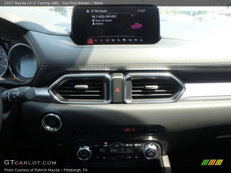 Soul Red Metallic / Black 2017 Mazda CX-5 Touring AWD