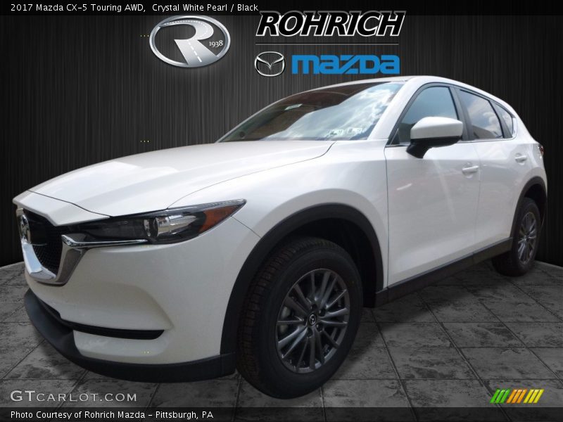 Crystal White Pearl / Black 2017 Mazda CX-5 Touring AWD