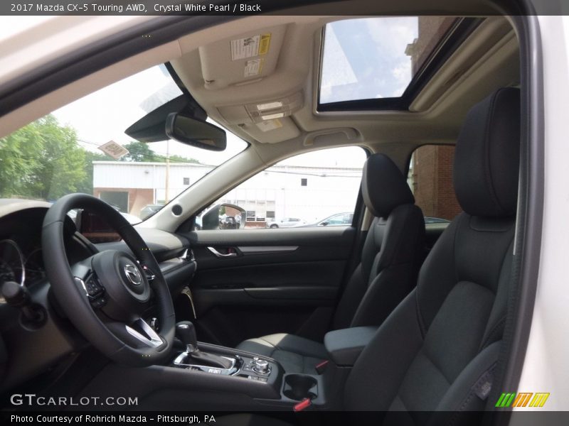 Crystal White Pearl / Black 2017 Mazda CX-5 Touring AWD