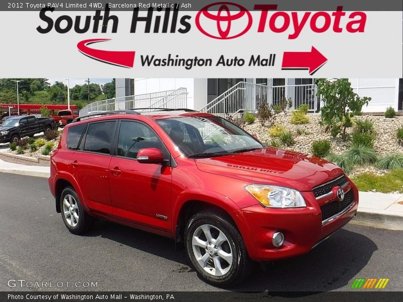 Barcelona Red Metallic / Ash 2012 Toyota RAV4 Limited 4WD