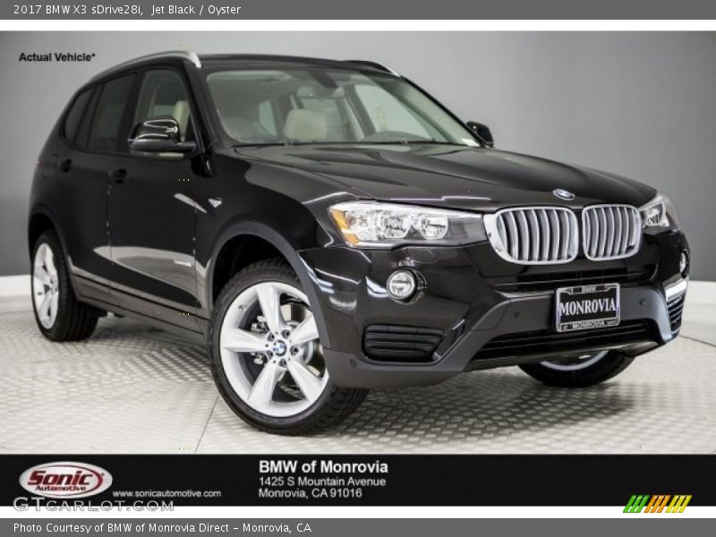 Jet Black / Oyster 2017 BMW X3 sDrive28i