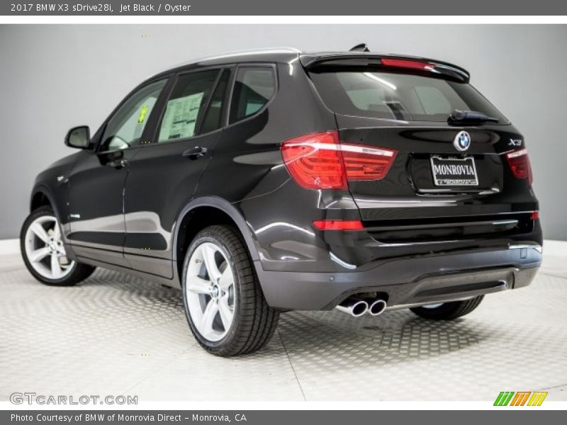 Jet Black / Oyster 2017 BMW X3 sDrive28i