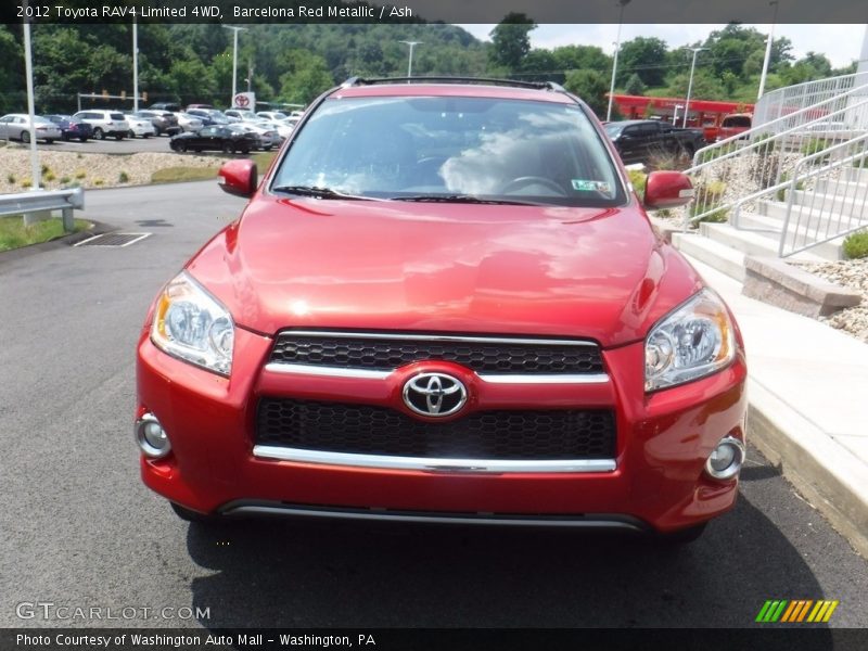 Barcelona Red Metallic / Ash 2012 Toyota RAV4 Limited 4WD