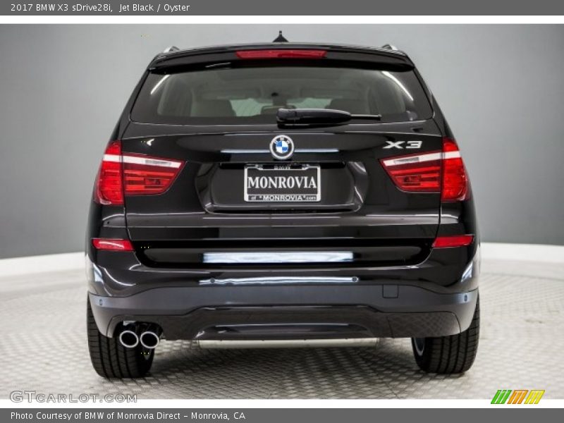 Jet Black / Oyster 2017 BMW X3 sDrive28i