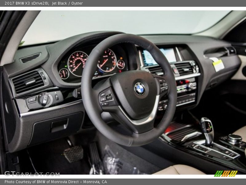 Jet Black / Oyster 2017 BMW X3 sDrive28i