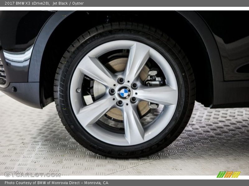 Jet Black / Oyster 2017 BMW X3 sDrive28i