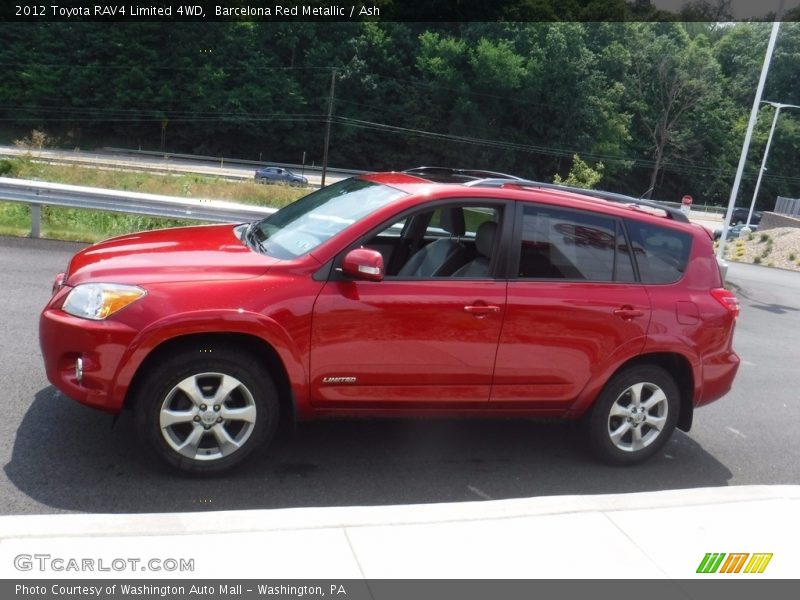 Barcelona Red Metallic / Ash 2012 Toyota RAV4 Limited 4WD