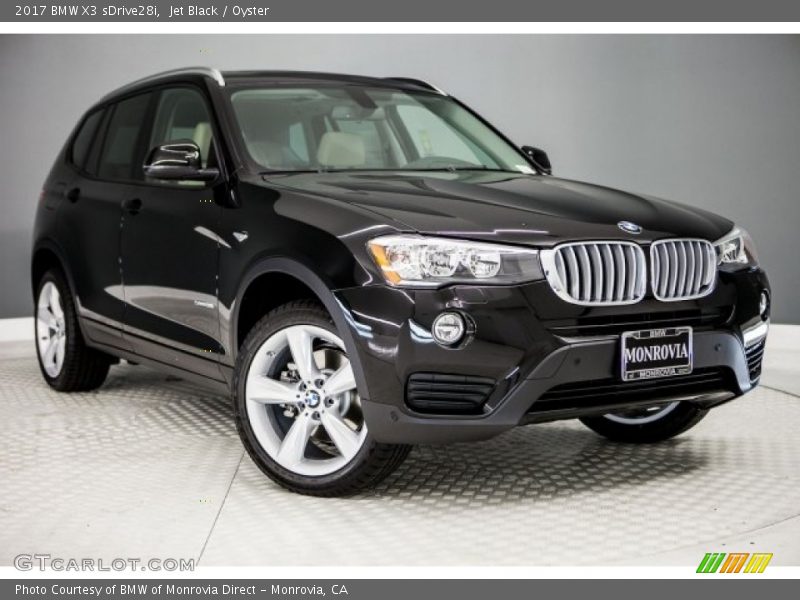 Jet Black / Oyster 2017 BMW X3 sDrive28i